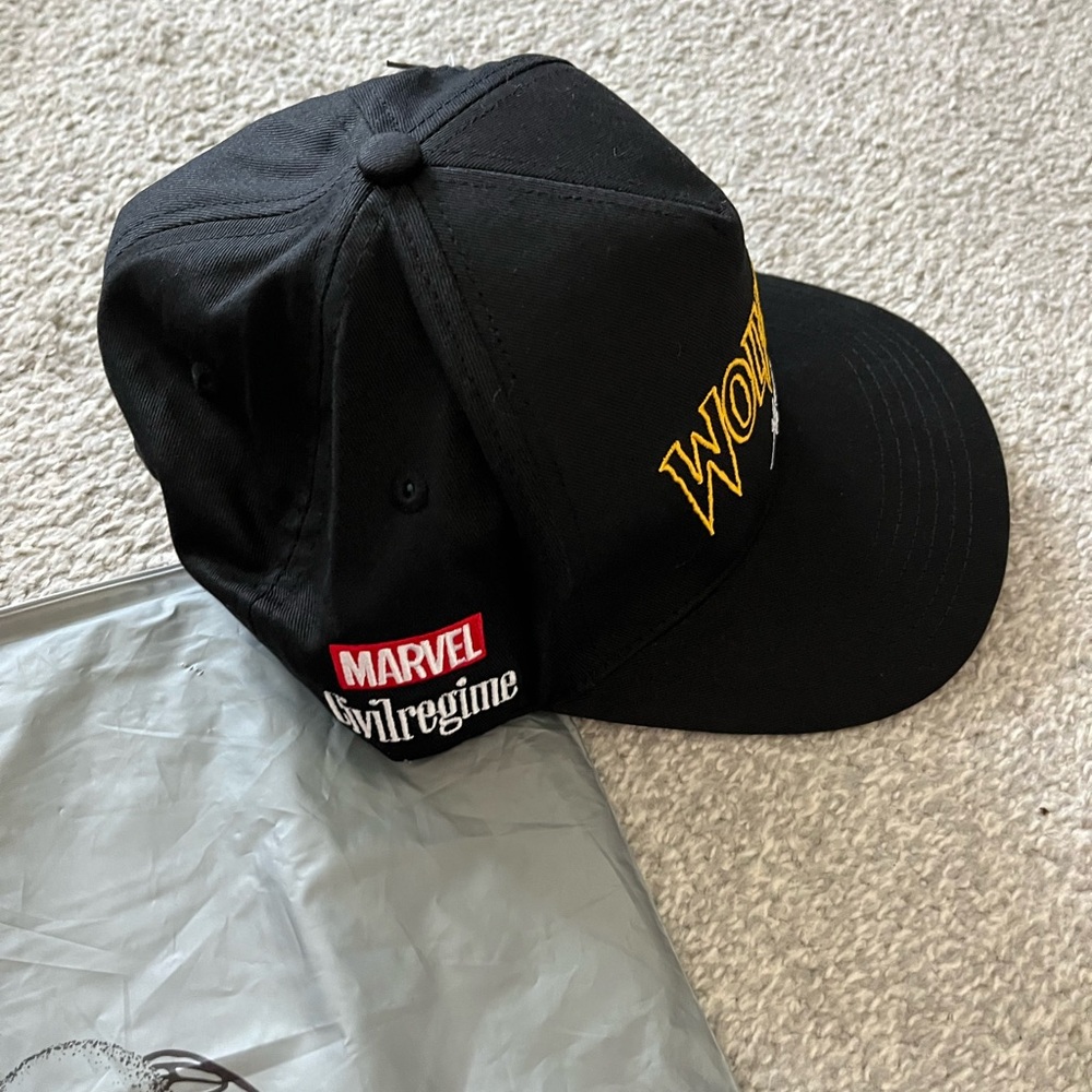 NWT Civil Regime Wolverine Marvel Collab Black Baseball Hat with Bag - Picture 5 of 10